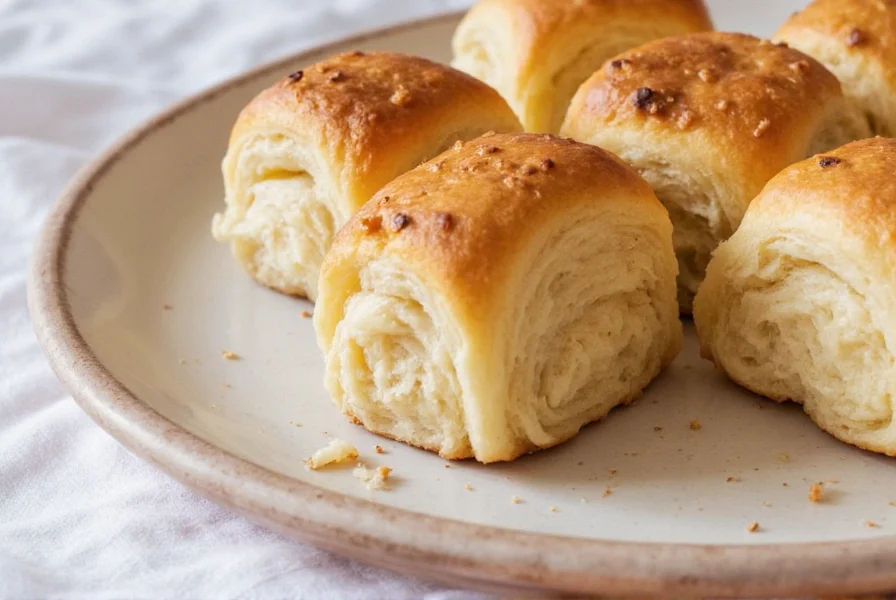 Close-up of golden Scandinavian cardamom buns with cardamom seeds visible in the swirls on a wooden baking sheet