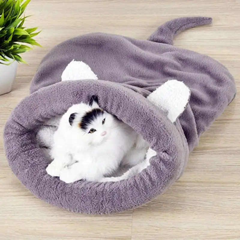 

Coral Fleece Bag For Puppy Small Dogs Cat Mat Kennel House Soft Warm Sleeping Bed Pets Products