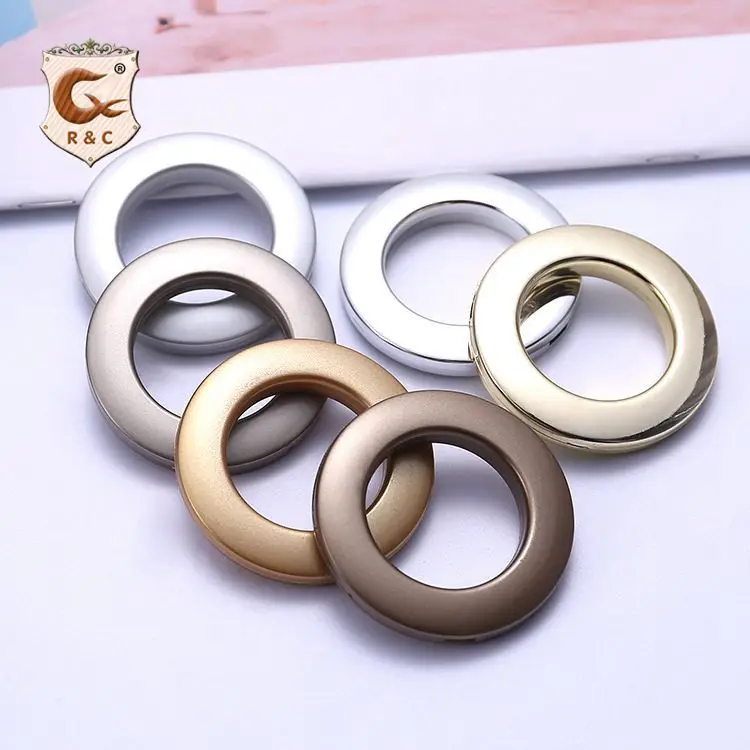 

Round Plastic Eyelet, Wholesale Eyelet Curtain Ring/, Gold