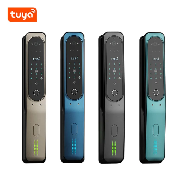 

Baking Varnish Door bell function electronic digit biometric fingerprint smart lock door shenzhen with anti-open alarm