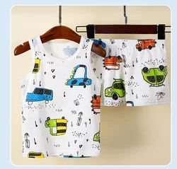 Comfortable Casual Hot Selling Popular Printed Short-Sleeved Shirts Bulk Wholesale Kids Clothing Boys Children Clothes