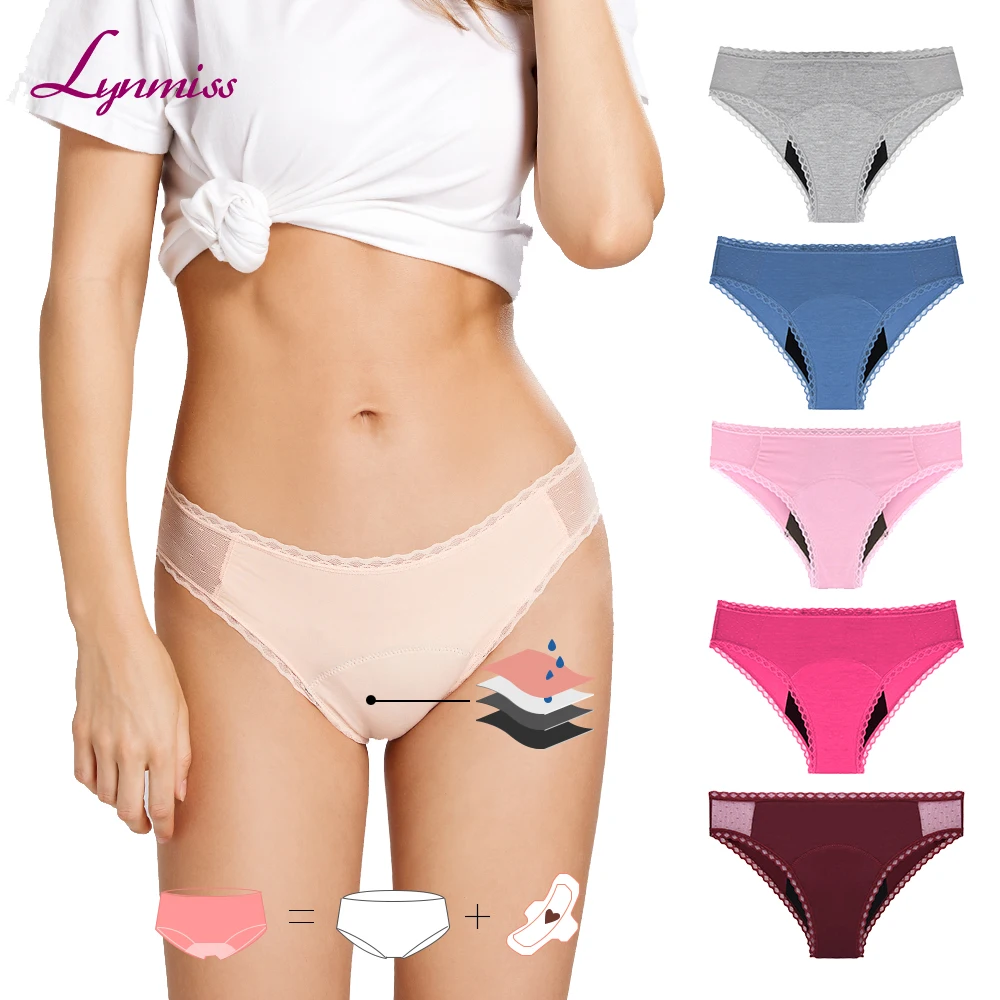 

Leak Proof women lady cotton menstrual 4 layers period panties underwear culottess menstruel culotte menstruelle fille menstruel