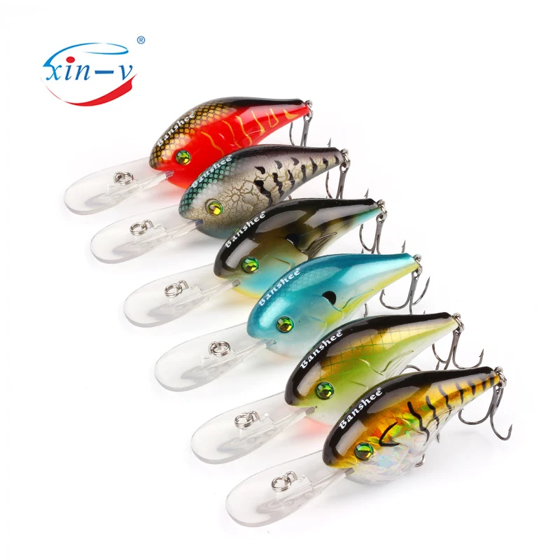 

XINV 75mm/24g fishing lure molds deeping mini crankbaits unlackiert crankbait rohlinge, Vavious colors