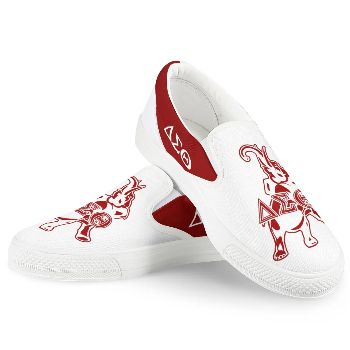 

Delta Sigma Theta Sneaker Wholesale Luxury Abstract Design Low top Canvas Fashion White Custom Shoes Men Casual Sneakers, Design and sell your own custom shoes online