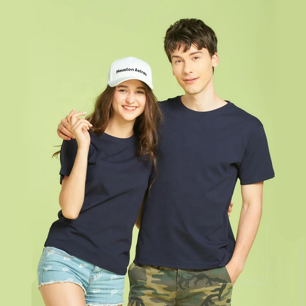 

T Shirt T-Shirt Women's Girls Men Stock Plain Custom Shirts Womens Printing Blank Women White Cotton Ladies Men's T-Shirts