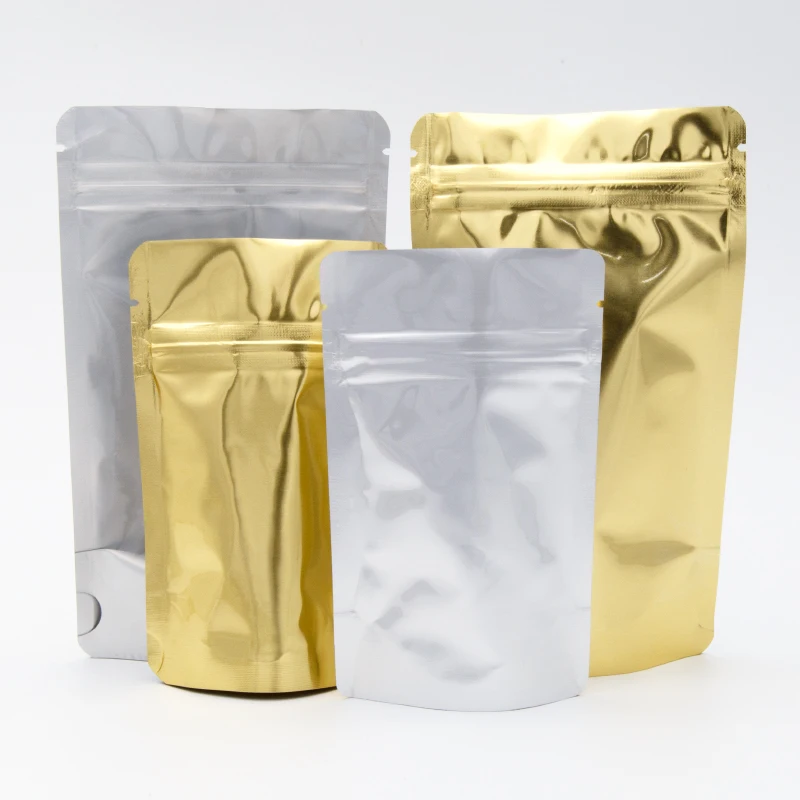 透明银铝箔纸磨砂拉链站立袋袋蛋白粉塑料食品包装袋
