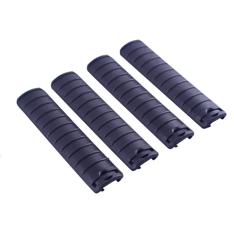 

4pcs/Set Tactical Ribbed Handguard Grip Rail Covers Anti Slip Panel Hand Guard Protector for Hunting Rifle Accessory