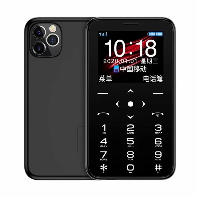 

2020 Soyes 7S Plus 7s+ Ultra Thin Small Cell Card Phone 1.5"IPS Student Unlocked Mini Pocket Mobile Phone portable Torch Came