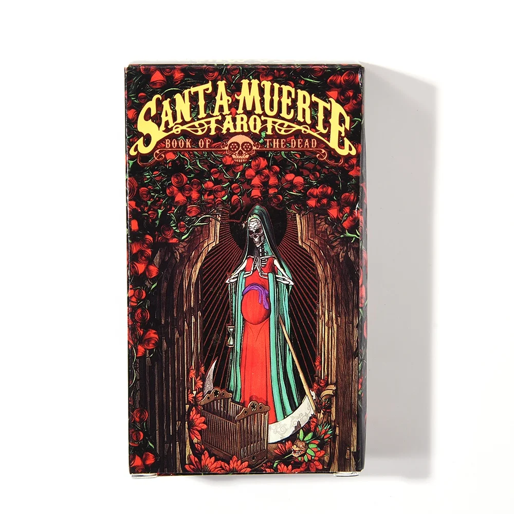 

Santa Muerte Tarot Deck Book of the Dead Bundle Mixed Box Set cartas de tarot Custom Printing Wholesale Decks Tarot Cards, Customized color