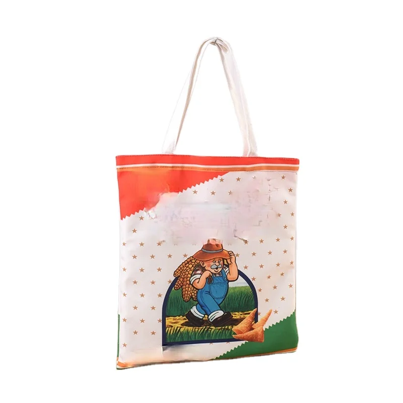 

Thermal Transfer Cotton Bag Custom Logo Student Shoulder Canvas Bag Advertising Gifts Custom Canvas Bag, Picture color