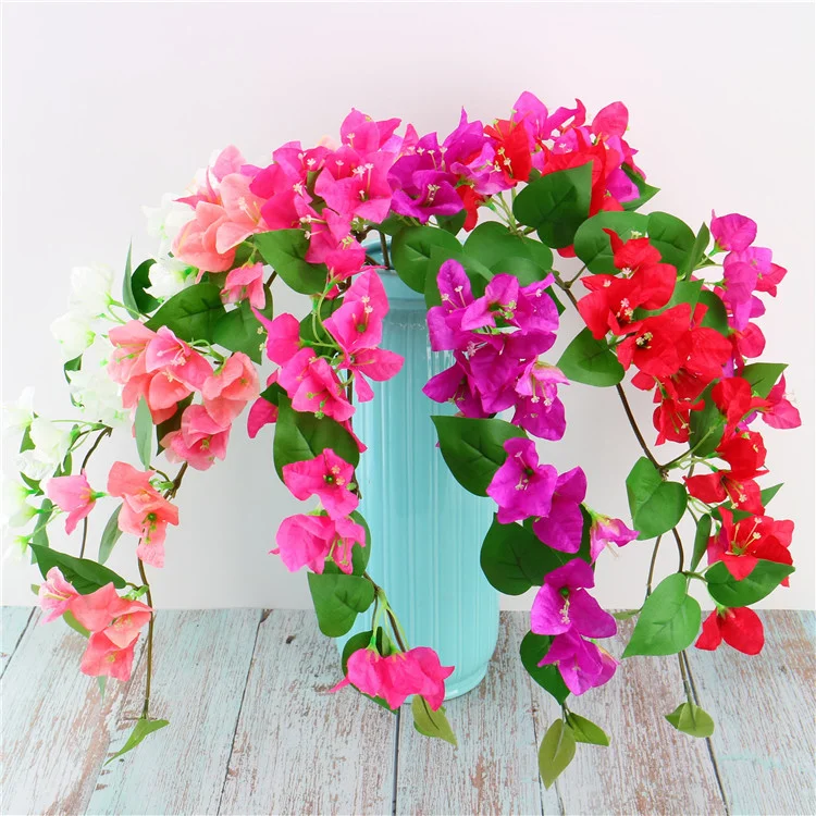 

Hot Sale Silk Flowers Bougainvillea Artificial Flower For Home Decor