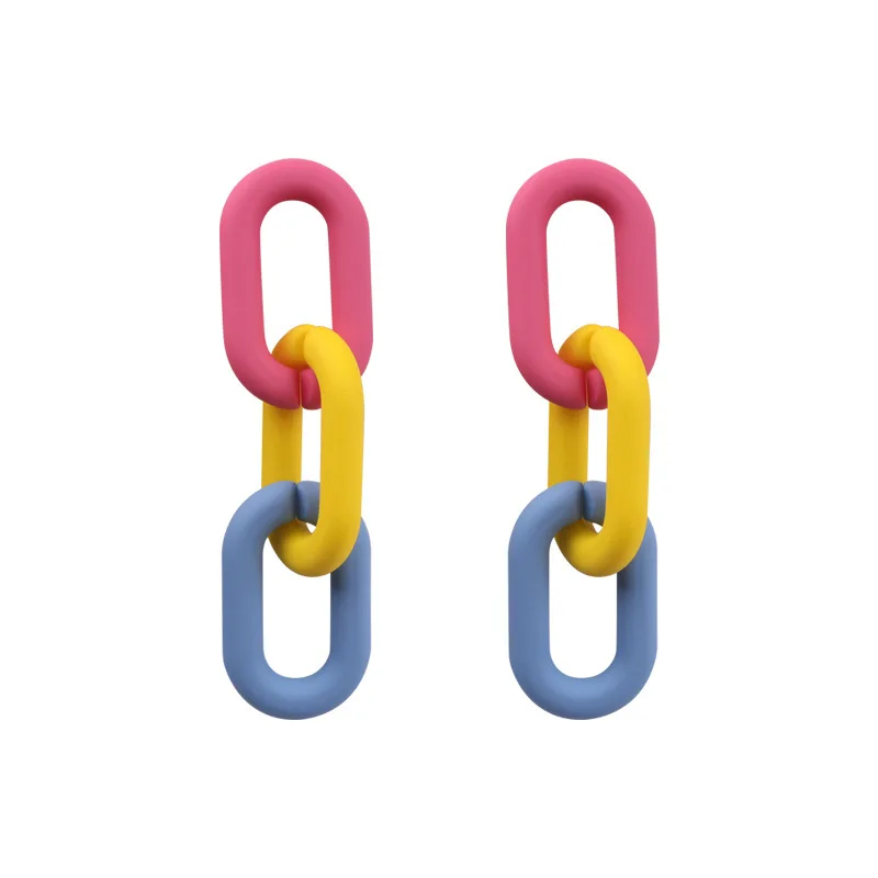 

Korean Wholesale Custom Tassel Earrings Women Acrylic Earrings, As picture