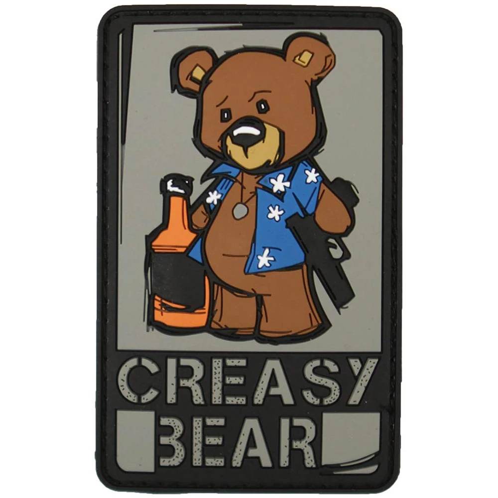 

50pcs Creasy Bear rubber 3D Patch wholesale, Custom color