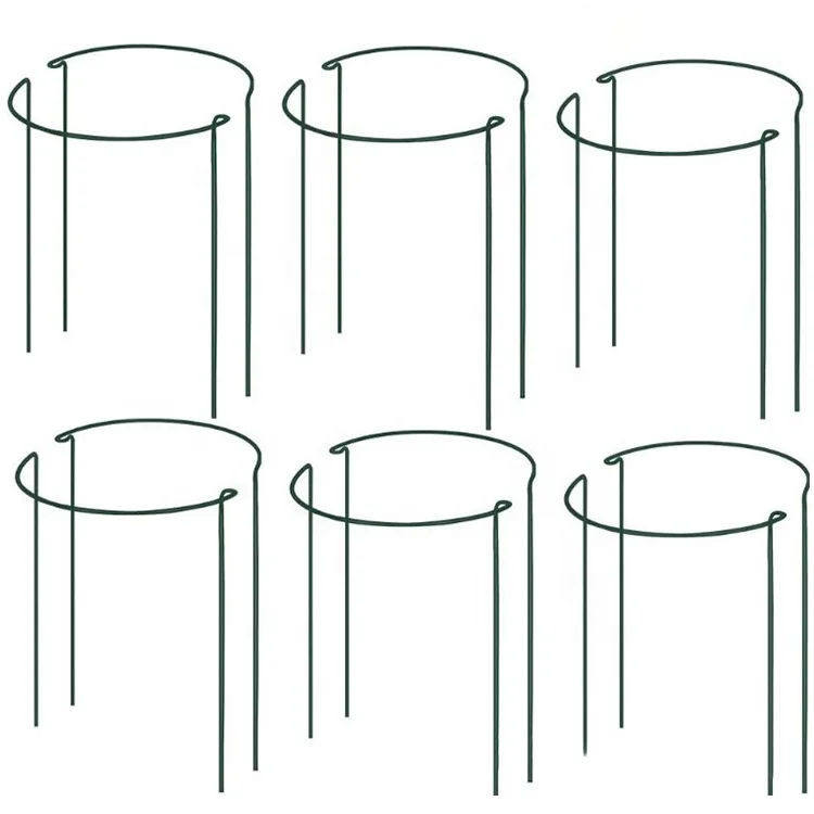Semi-circular Metal Wire Hoop Plant Support Stakes Half Round Metal ...