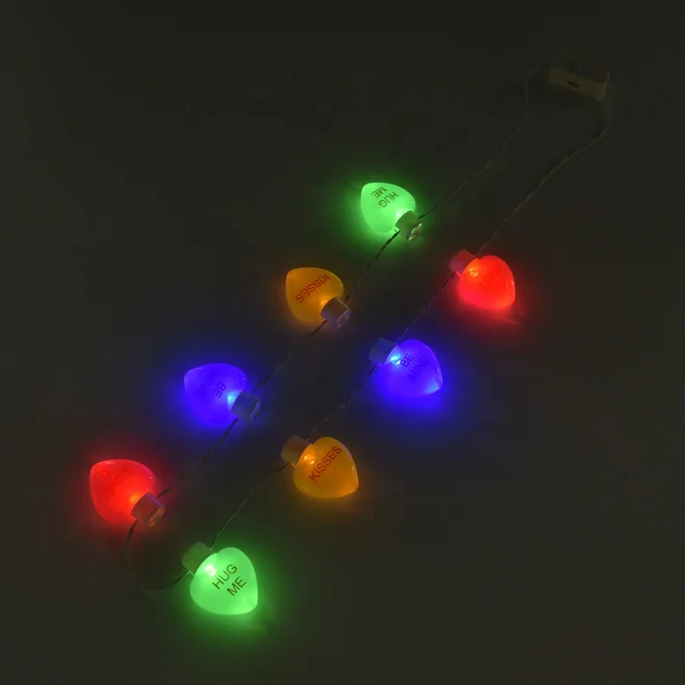 Jumbo Light Up Easter Egg Necklace Christmas Led Flashing Necklace