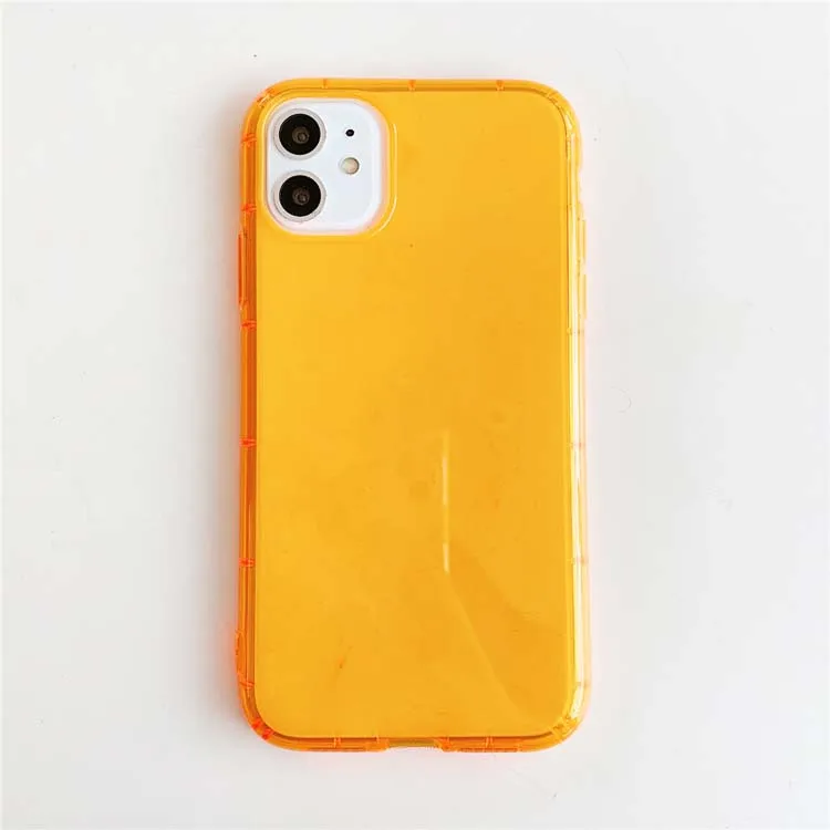 

Smart custom soft back fluorescent color crystal clear 1.5mm TPU transparent phone cover case for samsung galaxy s6