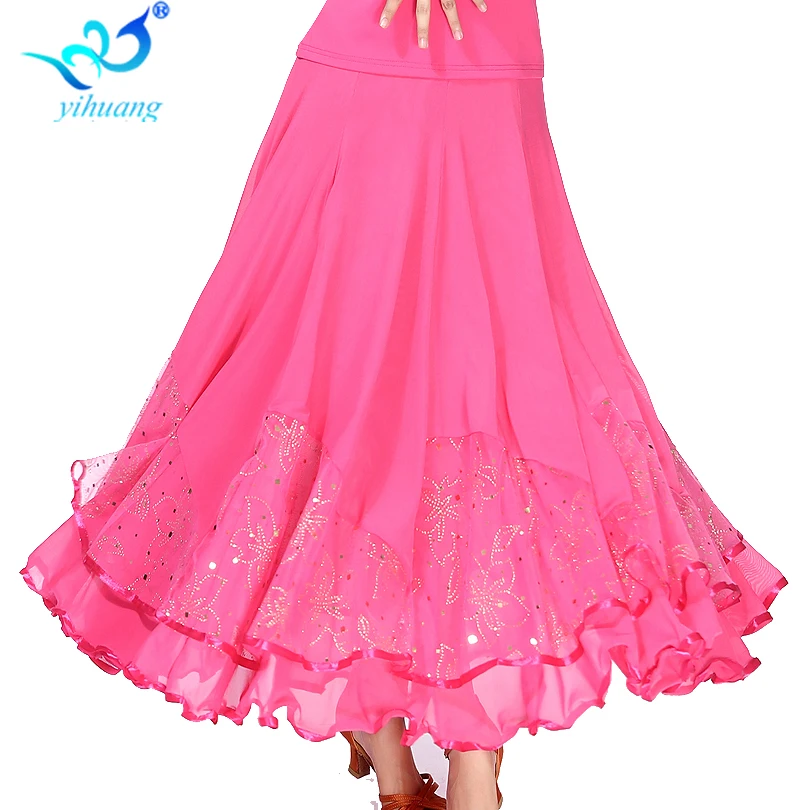 large hem ballroom dance skirt