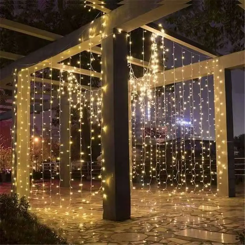 16 functions 10 Ft Window Curtain Icicle String Lights with Bluetooth APP controlled
