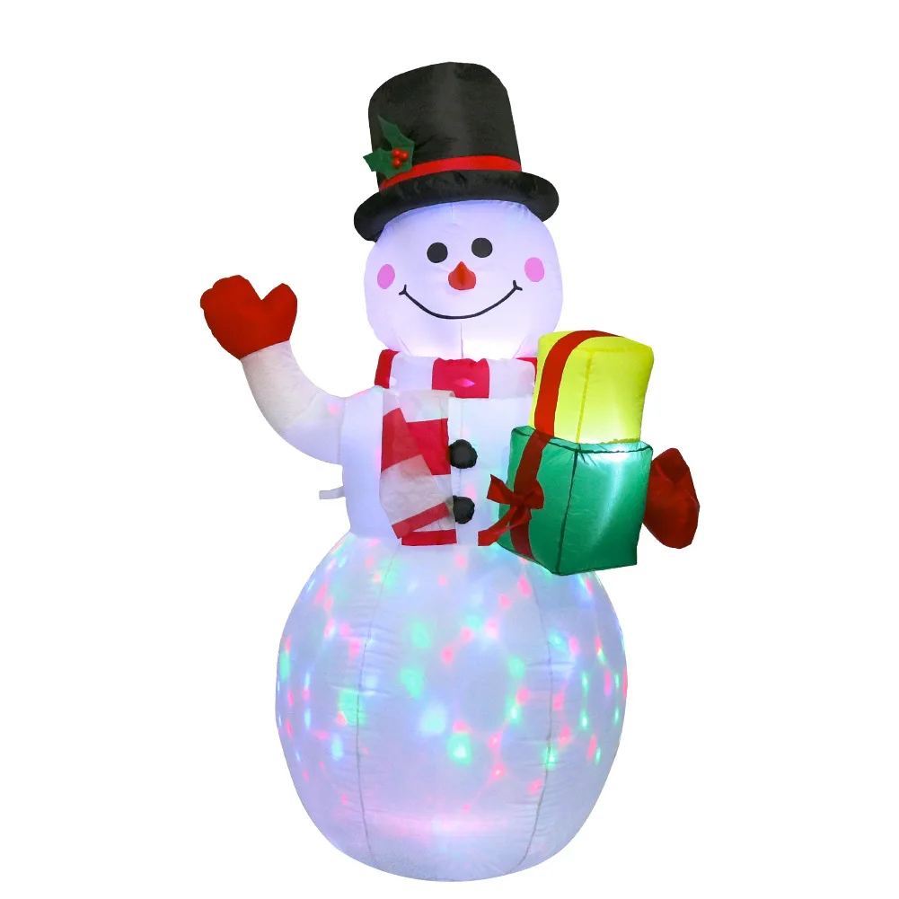5FT Inflatable Christmas Snowman Airblown w/LED Light Outdoor Yard Decorations 
