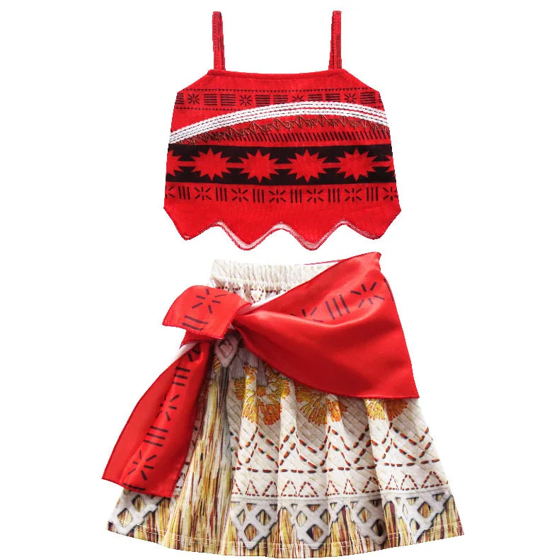 

Girls Moana Cosplay Costume for Kids Vaiana Princess Dress Clothes for Halloween Costumes for girls baby Girl party dresses