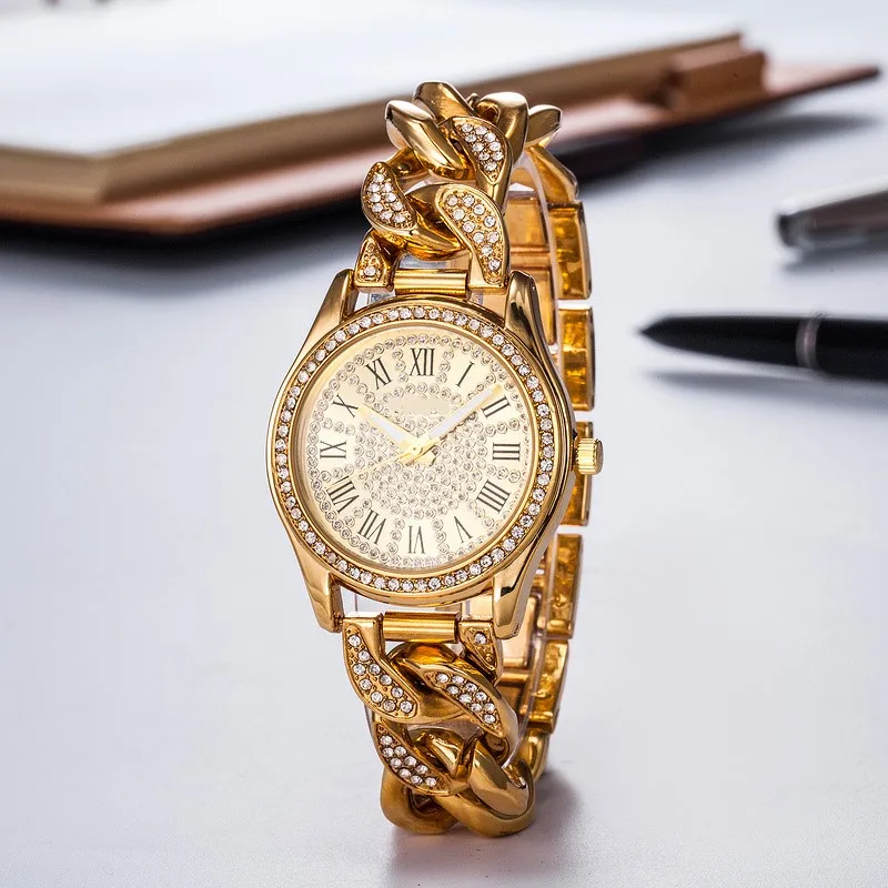 

Wholesale digital wrist watch ladies watch stone, As pic