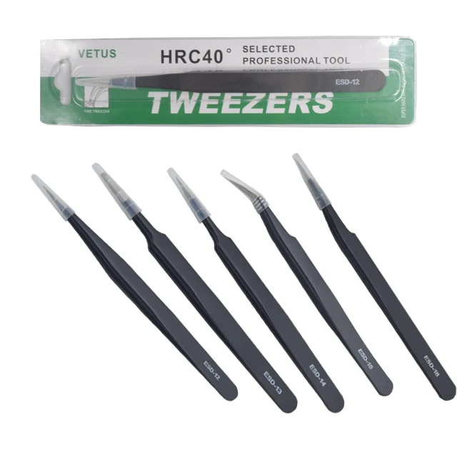 

Oem Factory High Quality Eyelash Accessories Tweezers Stainless Steel Precision Tweezers Set