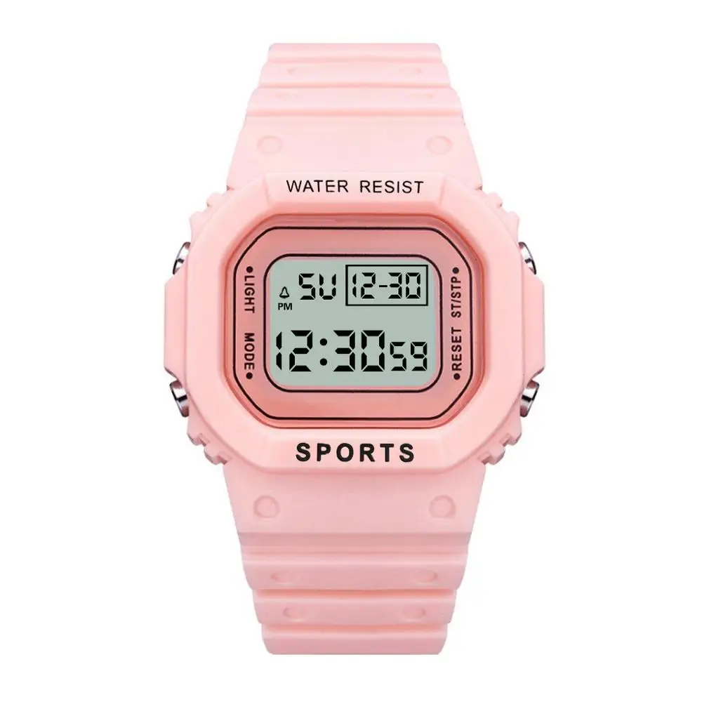 

Luxury Women Digital Green Watch Multifunction Waterproof Women Watches