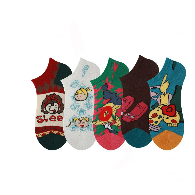 

Custom designer ankle summer cotton socks women socks low cut, Custom color