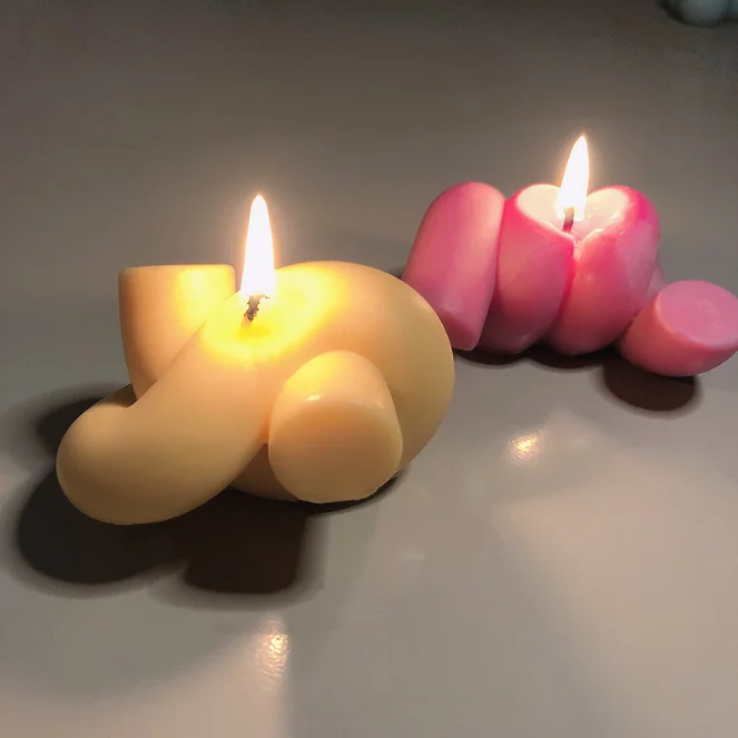 

LOVE'N LV670C Amazon hot selling Korean design ins sense coil knot spiral ornaments scented candle silicone mold