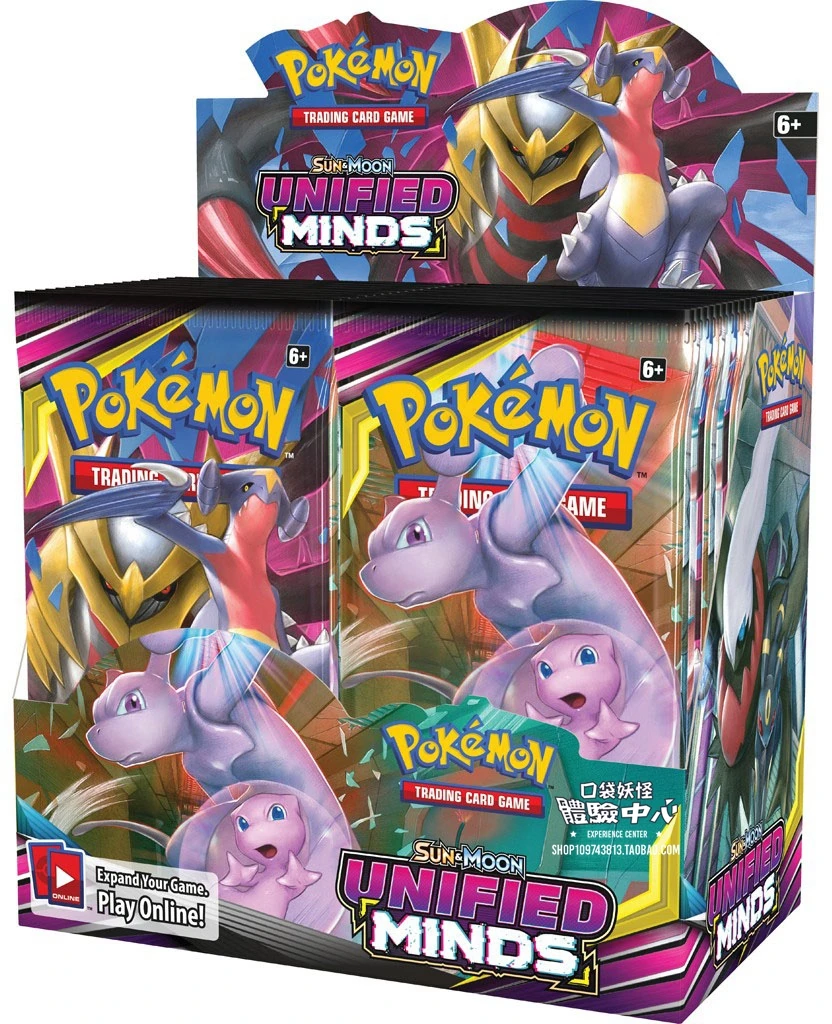 

Original real Pokemon TCG SM11 Unified Minds Booster Box 36 Booster Packs Sun & Moon free shipping, Colorful