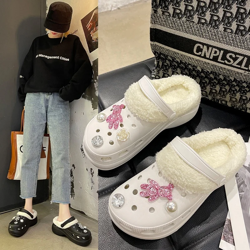 

Wholesale clogs shoes fuzzy slippers fashion fur slippers clogs & mules clogs shoe