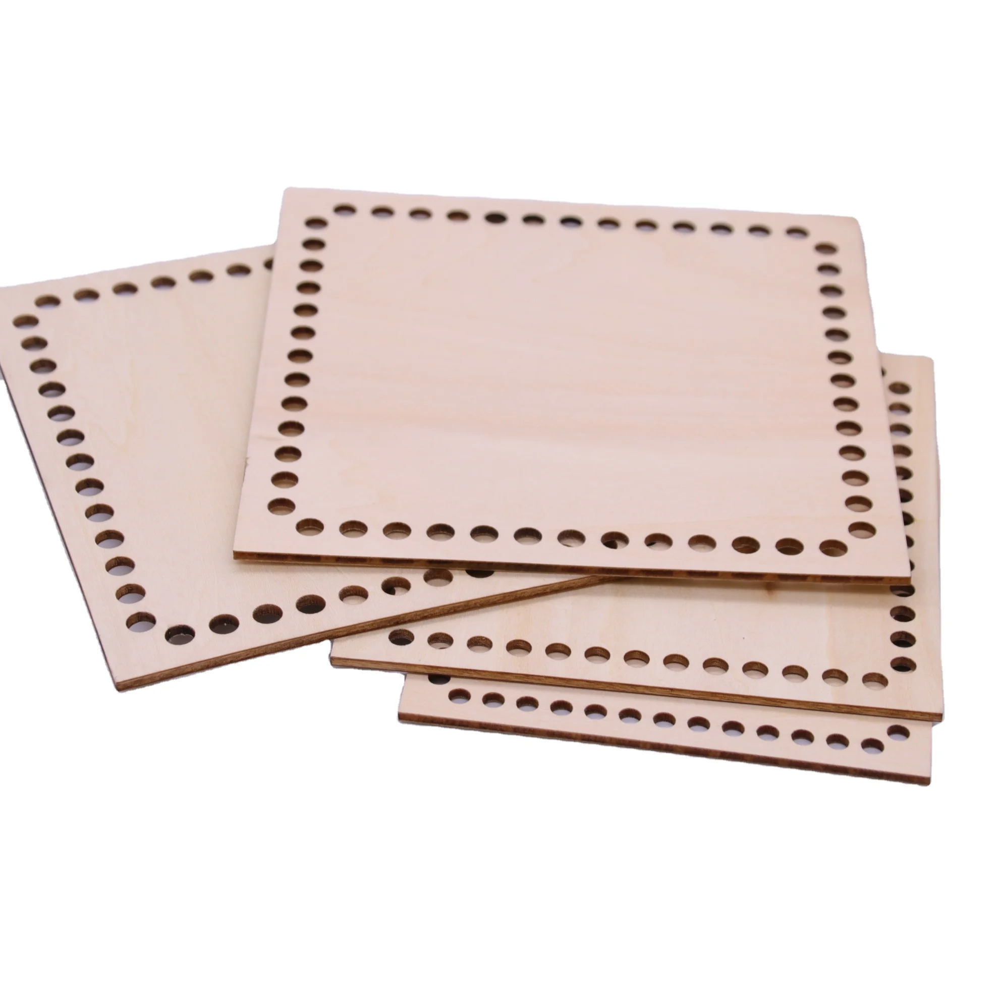 

Tailai 4 Sizes Wooden Basket Bottom Square Wood Base Bag Bottom Shaper for Knitting Crochet Basket