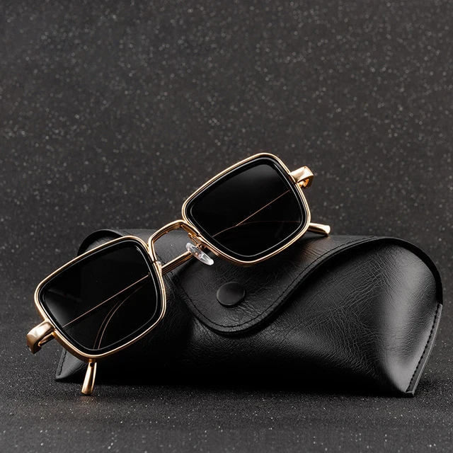 

Kenbo Eyewear 2021 Vintage Steam Punk Sunglasses Small Retro Square Metal Frame Sunglasses