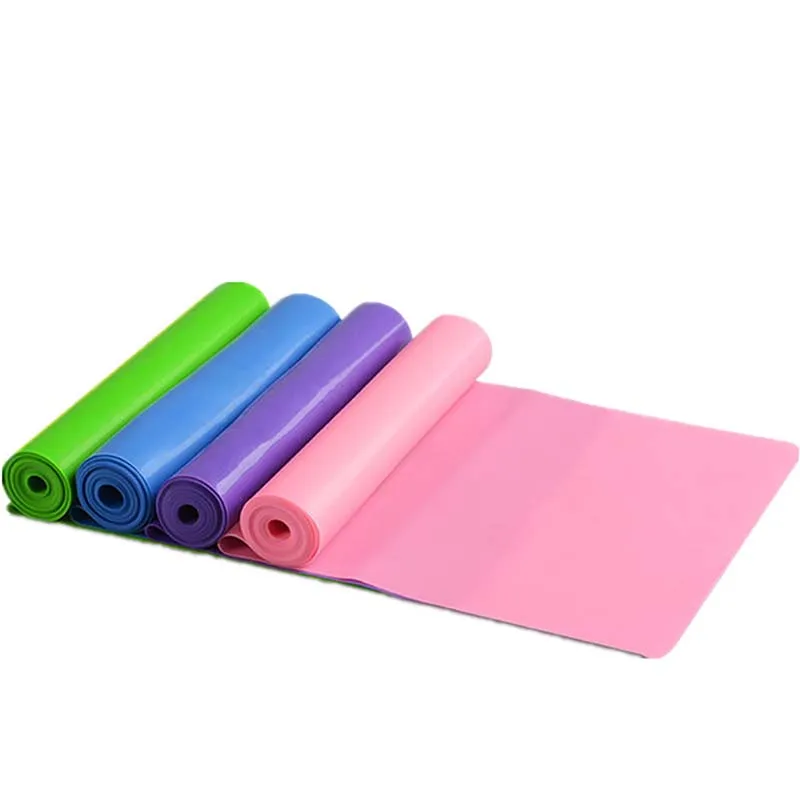 

OEM Fitness TPE Yoga Gym Training Custom Logo Sports Elastic Floss Exercise Bands Rubber Logo Yoga Resistance Band, Blue, green, yellow or customization