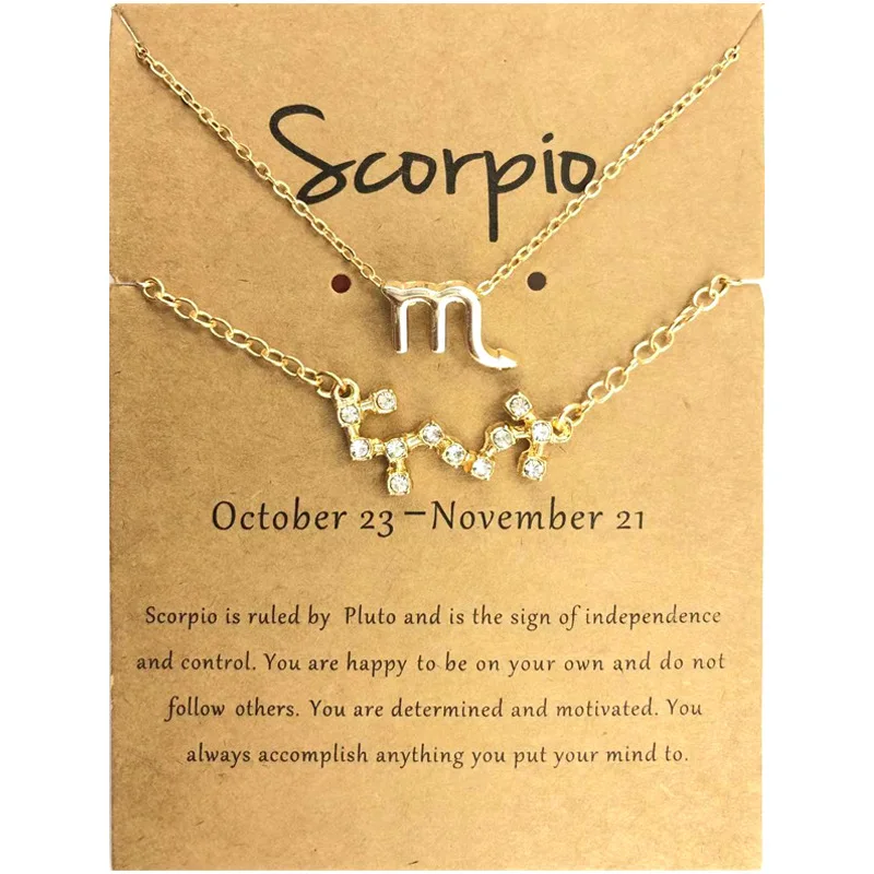 

Gold Colour Astrology Horoscope Star Zodiac Sign Necklace Zodiac Sign 12 Constellations Choker Necklace