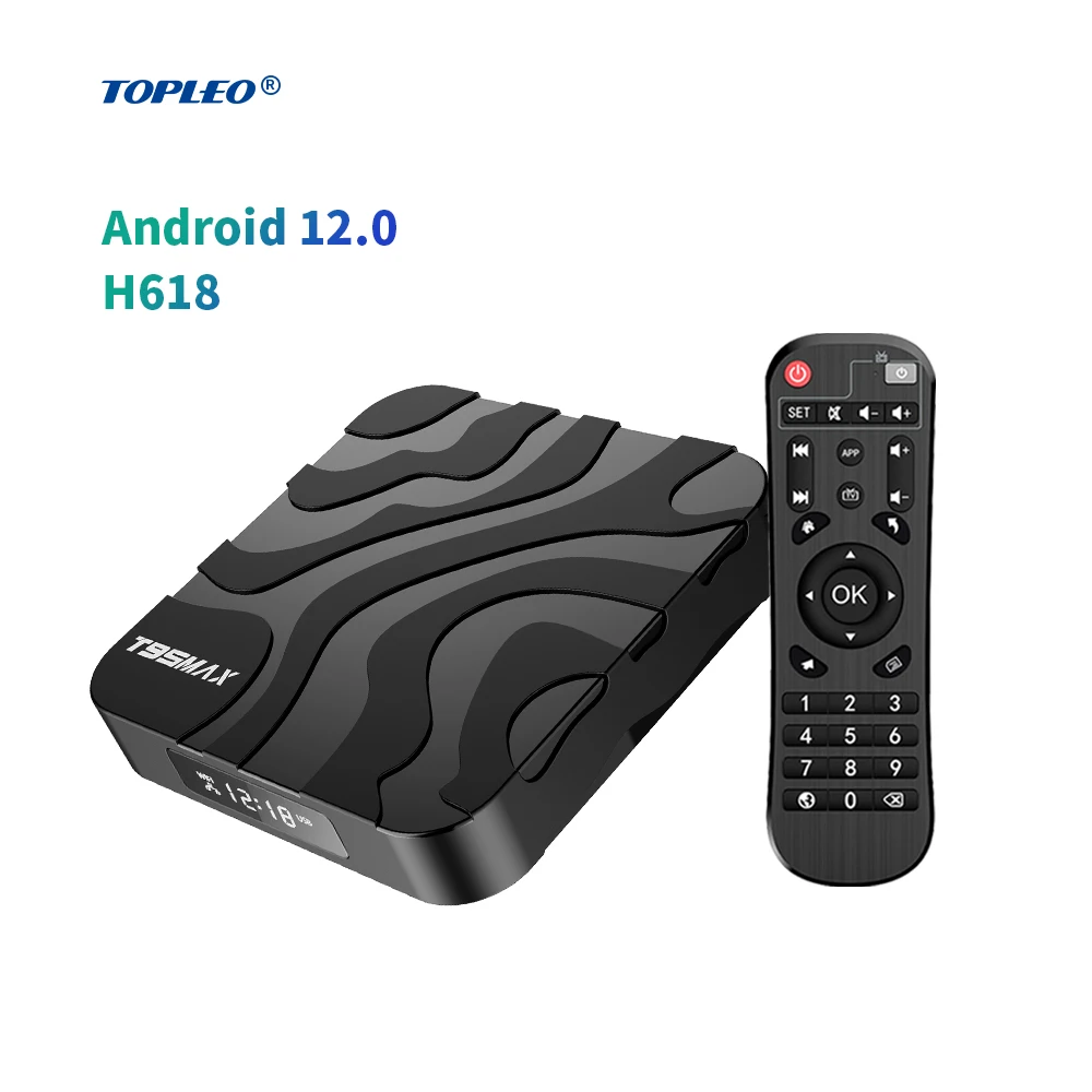 

Topleo Allwinner H618 smart tv box Wifi 6 Smart Set Top Box t95 max plus android 12 8k dual wifi tv box android