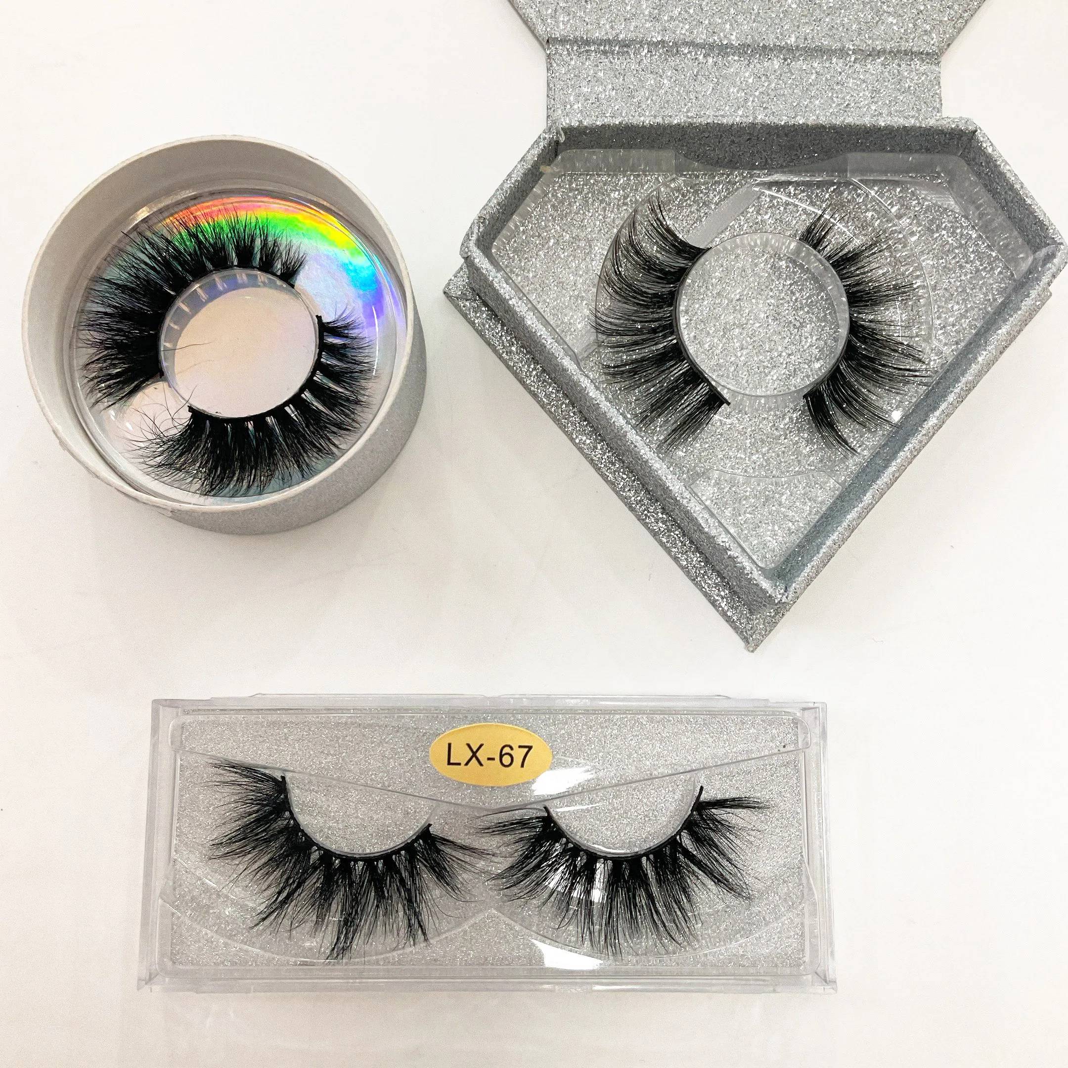 

Wholesale Cruelty Free Fluffy Faux Mink Eyelash 3d Silk Synthetic Fiber Lashes With Private Label Lash Package, Black