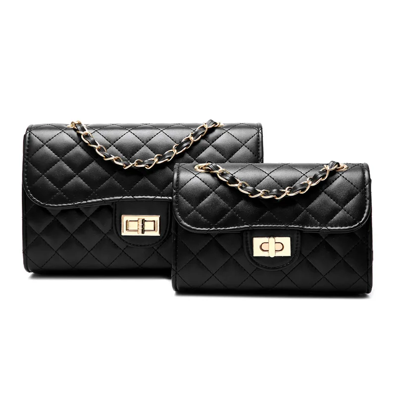 

wholesale China fashion designer ladies bags Fashion lozenge woman bags chain sling shoulder bag handbags for women, As photos