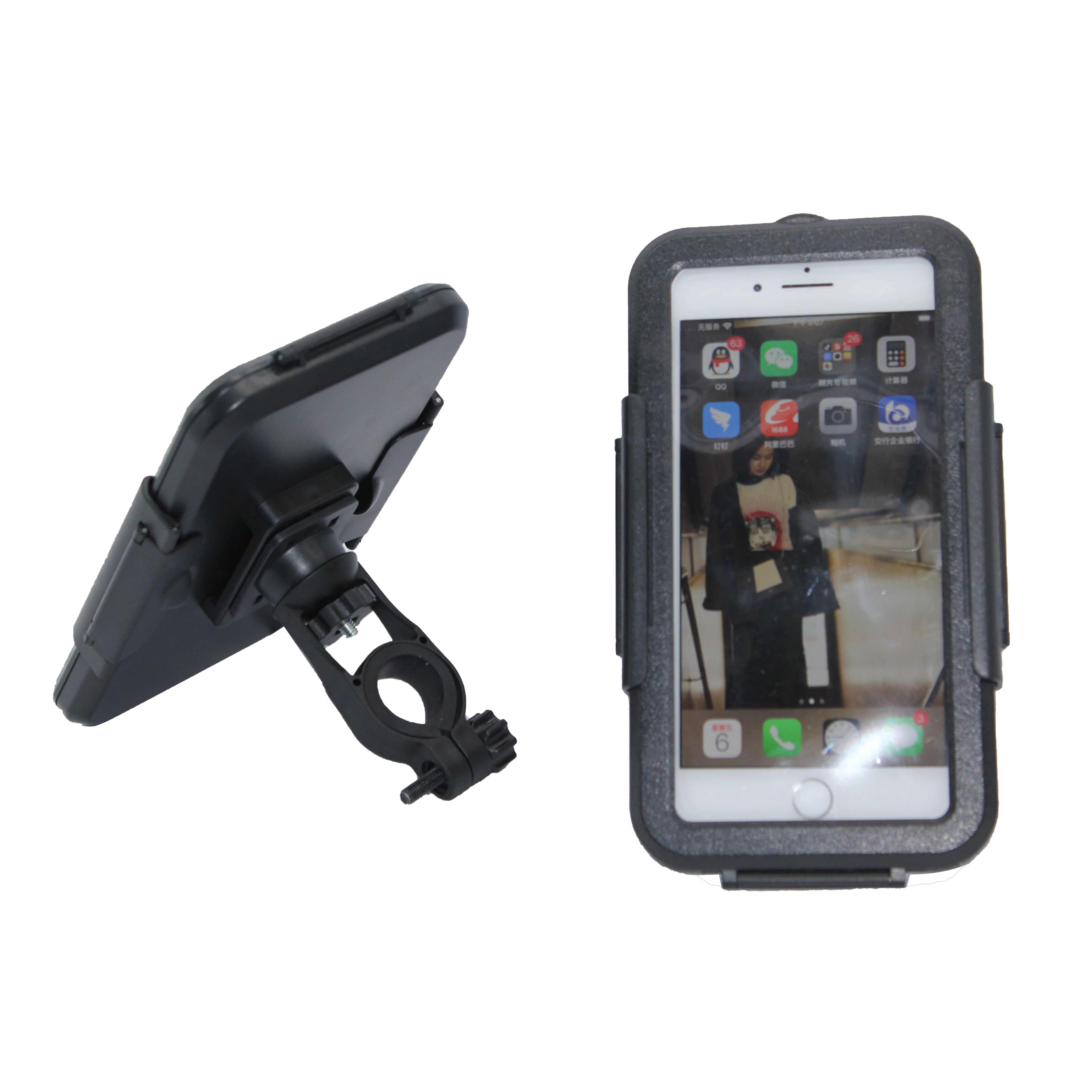 

Black bike cellphone holder waterproof case Universal For All Mobile Phones