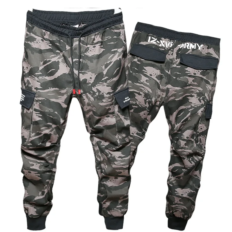 

M-9XL Wholesale Camouflage Street Wear Fashion Loose Overall Plus Size Pants Men Clothing, One color