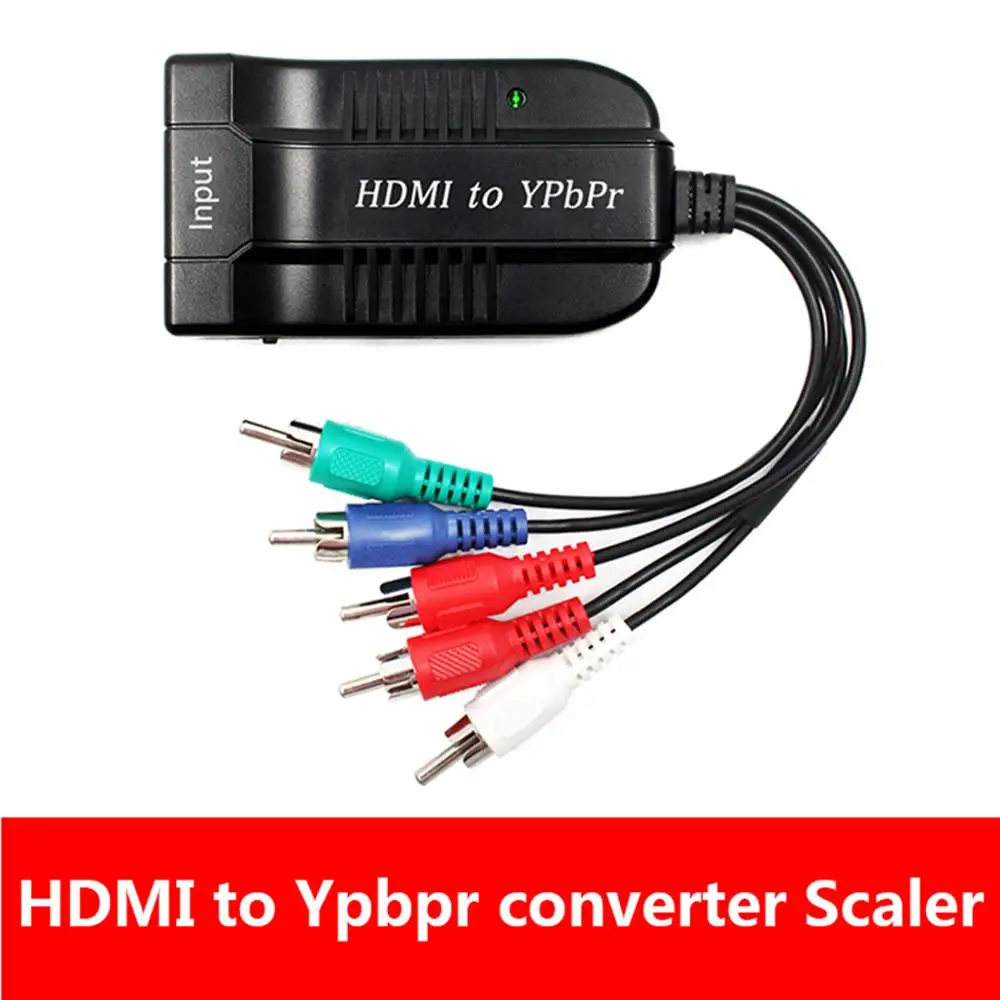 hdmi para rca ypbpr conversor de componentes hdmi vídeo para componente conversor de áudio vídeo adaptador para