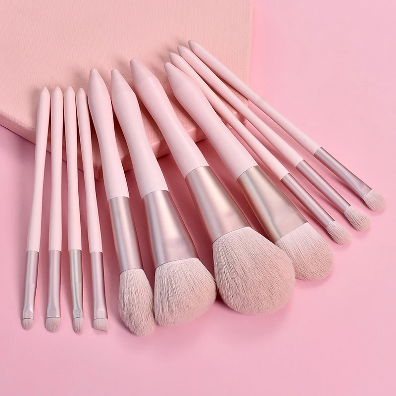 

makeup flat brush set 20pcs makeup brushes kit makeup brush set nylon, Pink color only