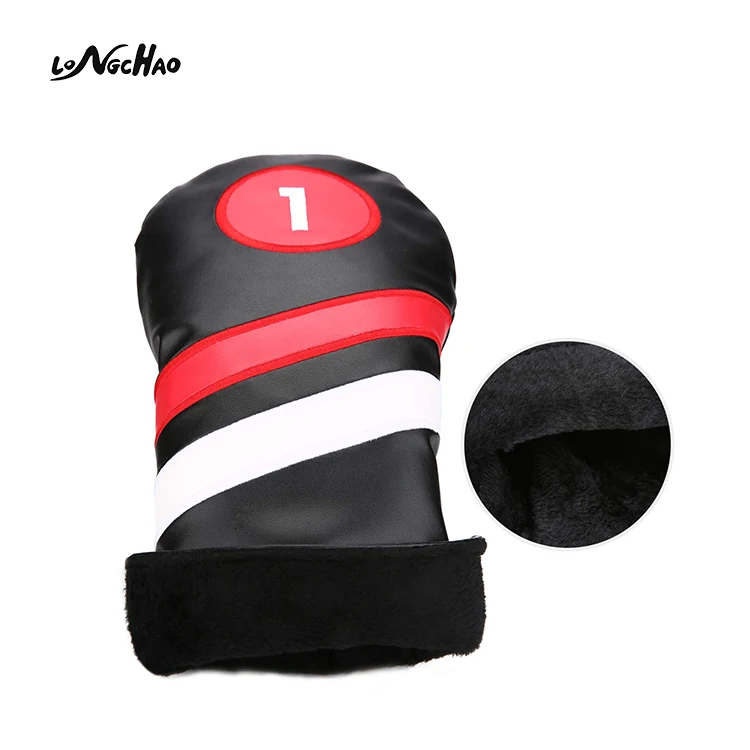 

Factory Custom Golf Club Protective Wooden Golf Head Cover, Black