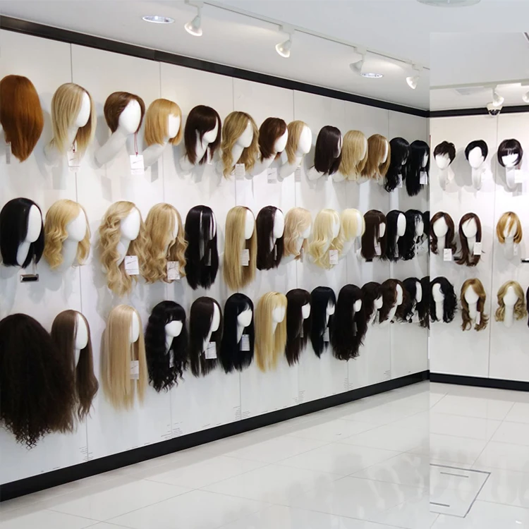 

Custom Beautiful wall mounted fiberglass head mannequin wig stand mannequins display, Customer request