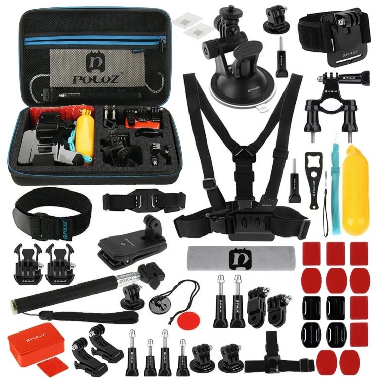 

PULUZ 53 in 1 Accessories Total Ultimate Combo Kits with EVA Case for GoPro HERO9 Black Action Cameras