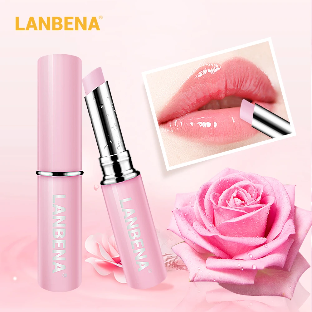 

LANBENA pink rose lip balm moisturizing repairing lip balm