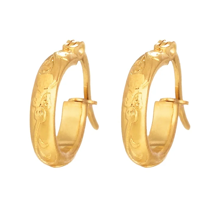 

Modalen Gold Hoop Steel Stainless Jewelry Custom Earring Set For Woman, 18k gold earrings