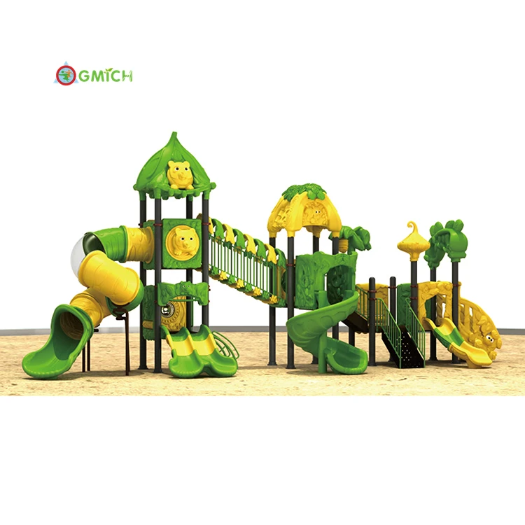 

Adventure park plastic playground outdoor children playground park games large playground slide JMQ-B1904002, Optional