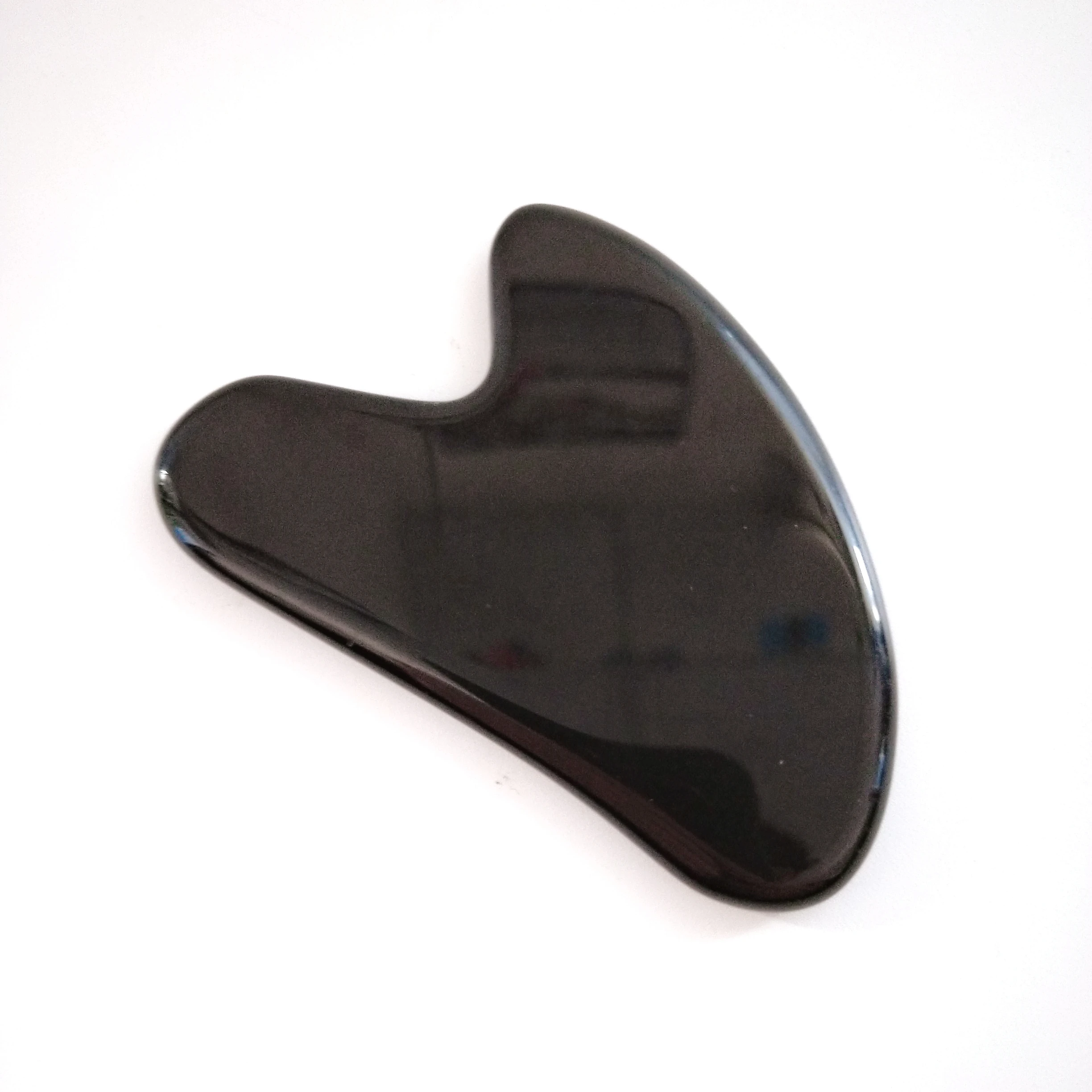 

HONGZHUO Black obsidian Gua Sha Tool - Asian Beauty Secret, for Facial/Removes Toxins/Prevents Wrinkles