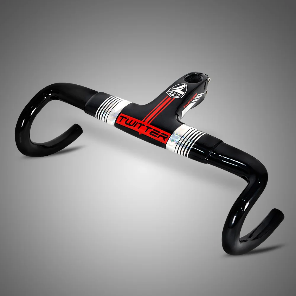 

2019 carbon Aero Road Integrated Handlebar, Blackred blacksilver